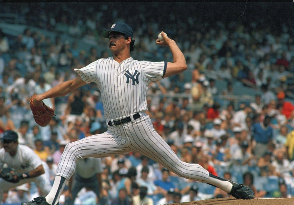 Ron Guidry in action for the Yankees.
