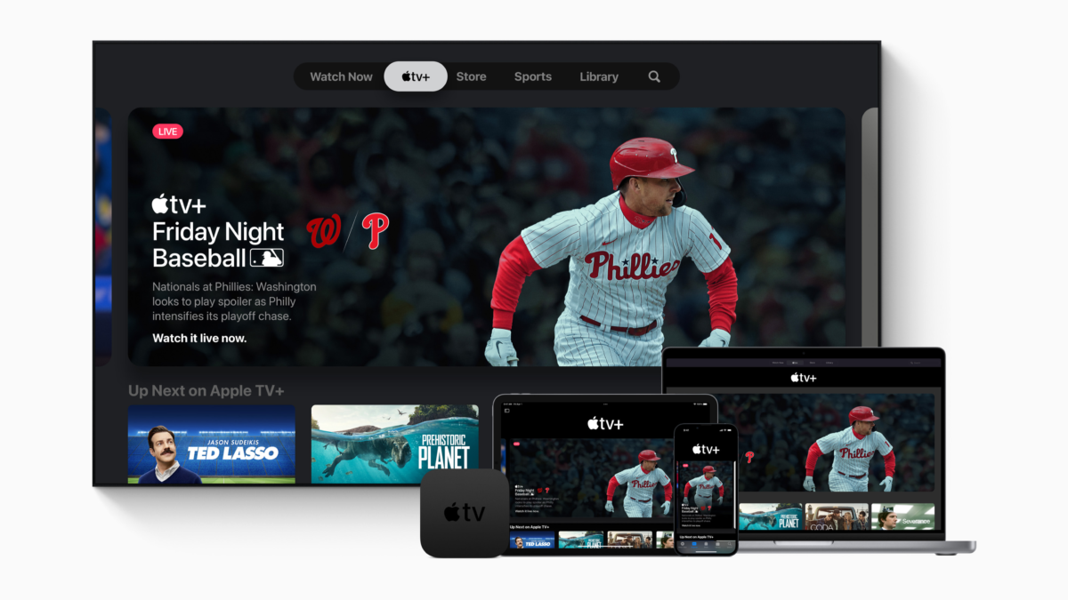 Apple+ will be streaming a Yankees game.
