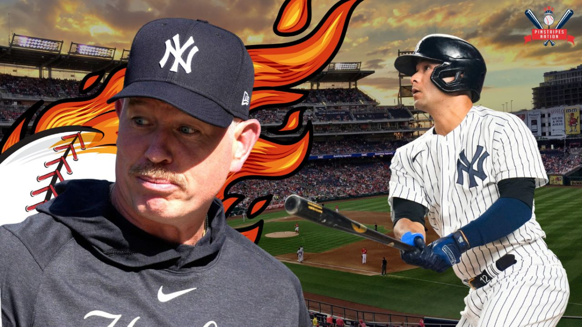 Isiah Kiner-Falefa and Yankees hitting coach Sean Casey