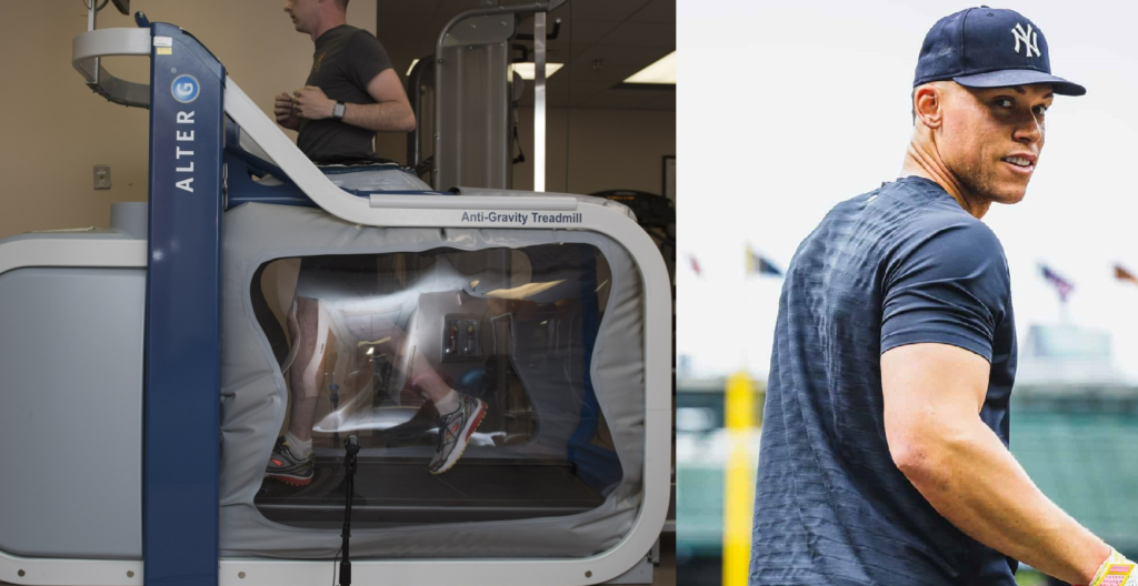 Anti-gravity treadmill that Aaron Judge use for faster and better recovery.