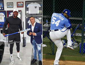 Aroldis Chapman in Kansas City Royals colors.