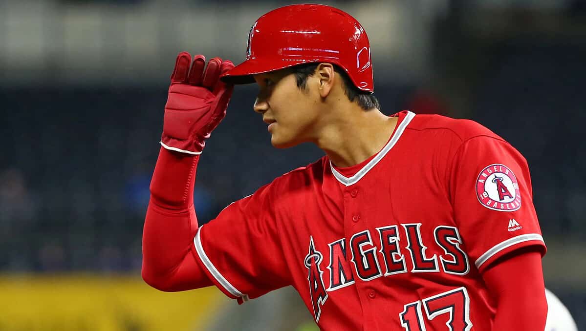 Shohei Ohtani in action for the Angels.
