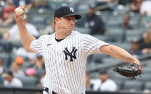 Gerrit Cole, the pitcher of the New York Yankees against Red Sox.