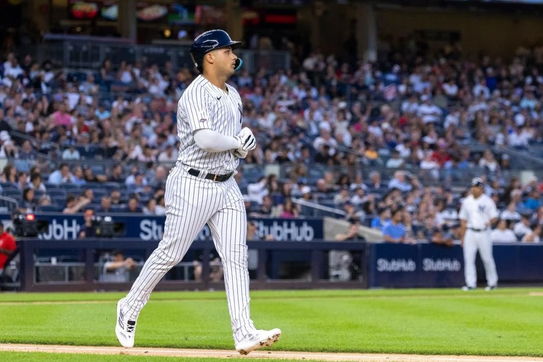 Everson Pereira walks in the second inning against the Nationals on Tuesday. Everson Pereira walks in the second inning against the Nationals on Tuesday.