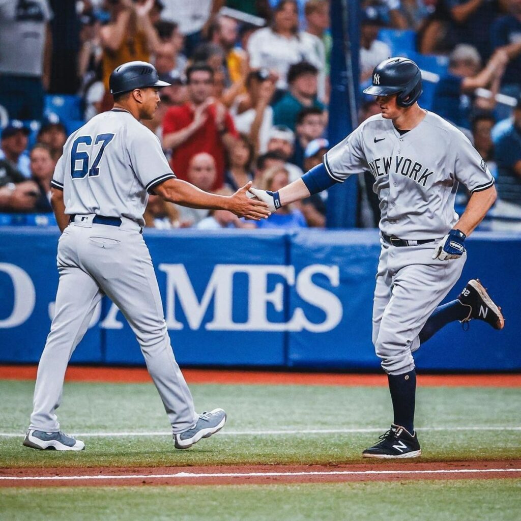 LeMahieu hit two home runs to ensure the Yankees beat the Rays 6-2 at Tropicana Field on August 25, 2023.