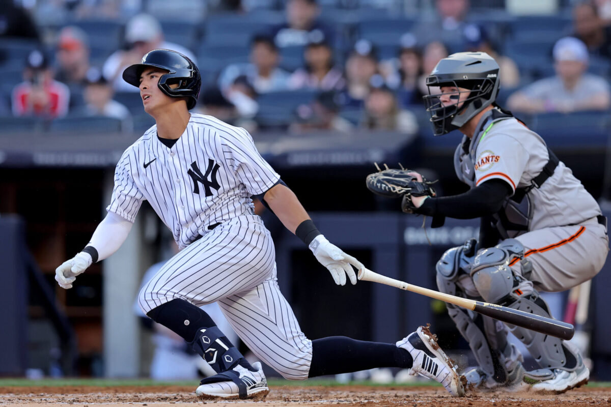 Anthony Volpe in action for the Yankees