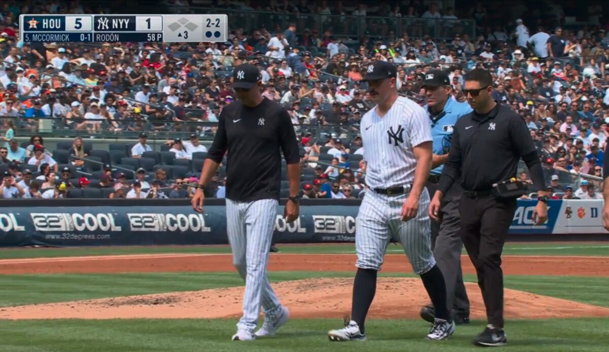 Carlos Rodon 'filthy' in first pitches from mound with Yankees