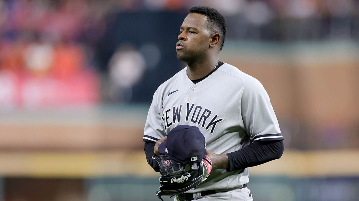 Luis Severino of the Yankees is after his start against the Orioles in Baltimore in July 2023.