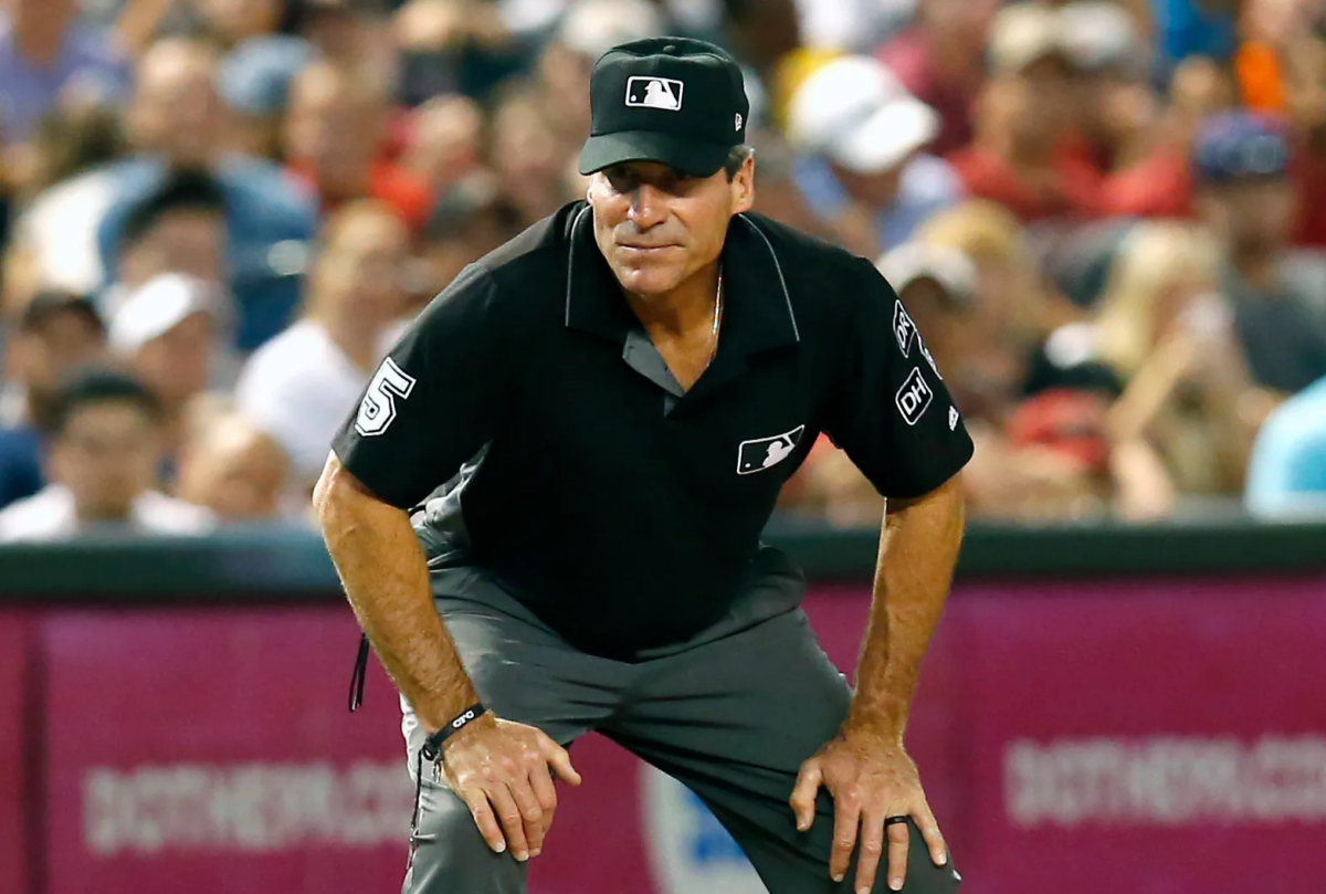MLB umpire Angel Hernandez officiated the Yankees vs. Marlins game on August 12, 2023.