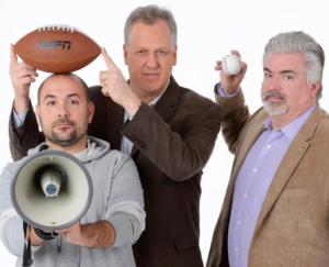 Michael Kay and Peter  Rosenberg with Don La Greca.