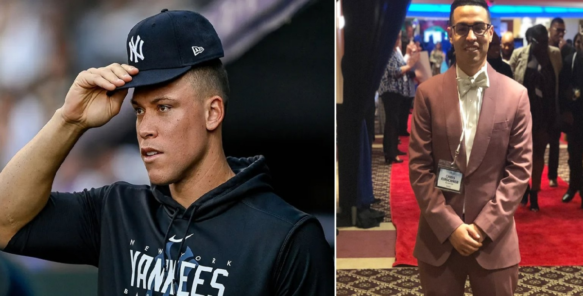 New York Yankees captain Aaron Judge and booth insider Chris Kirschner