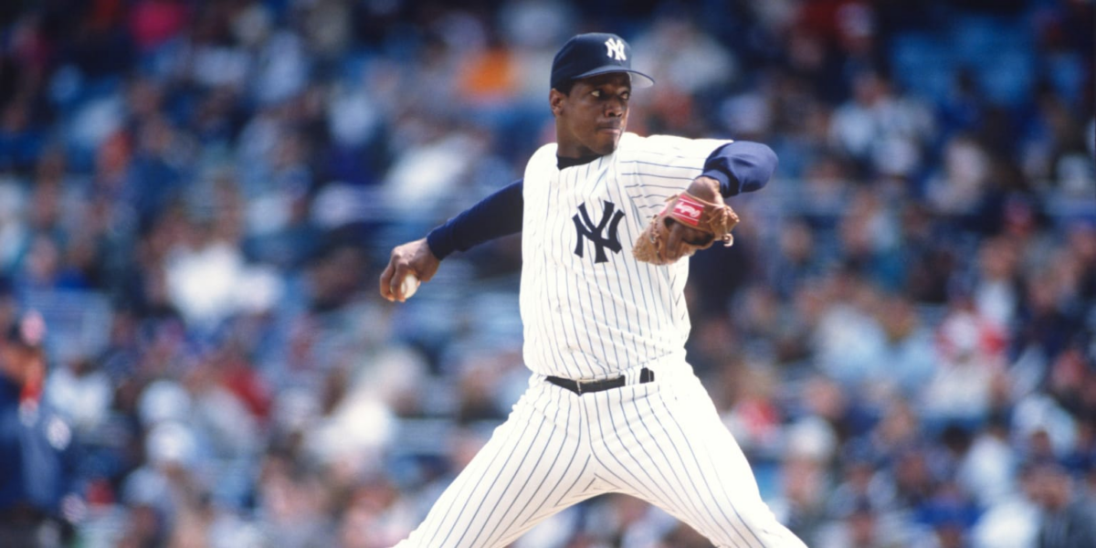 Gooden playing for the Yankees.