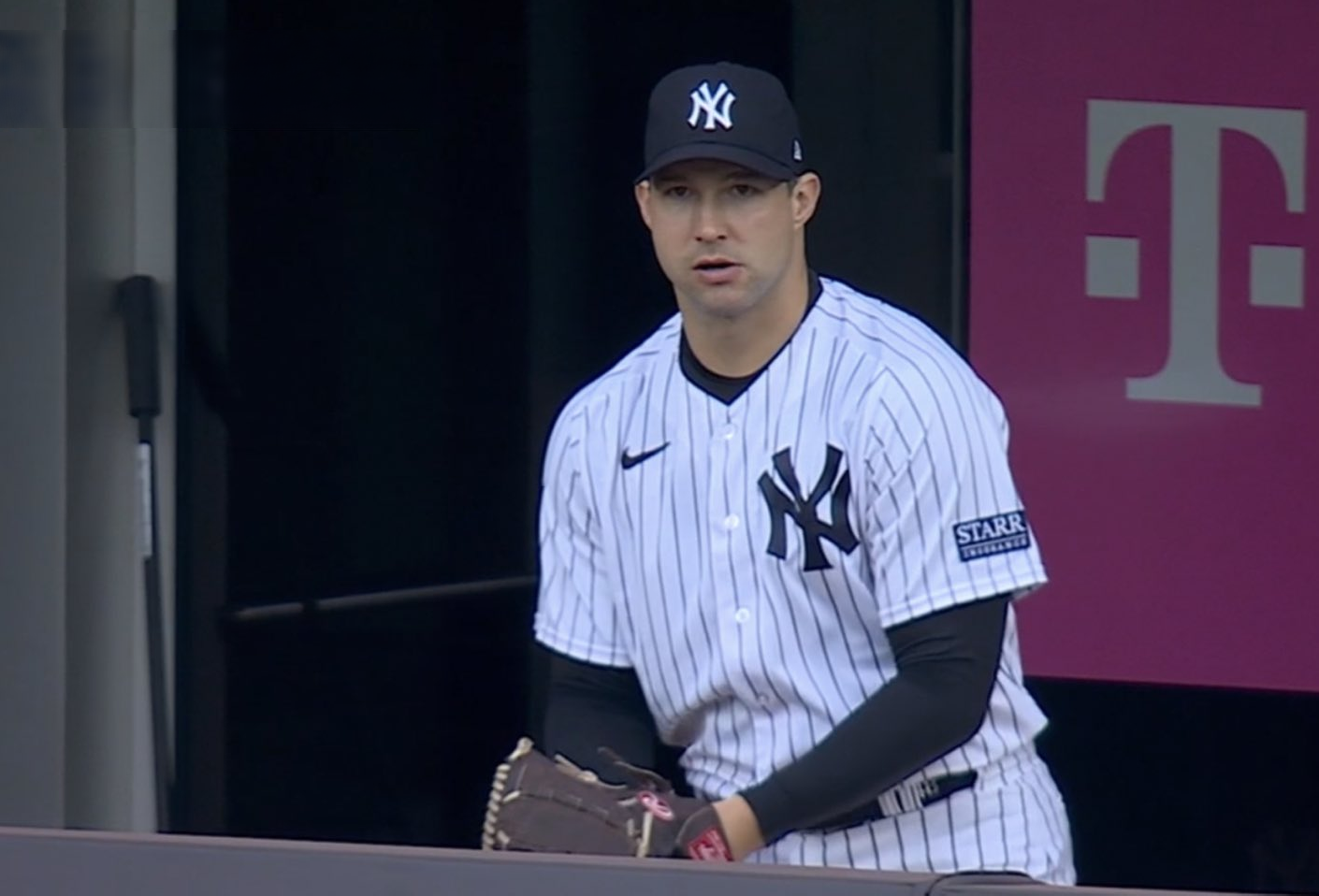 Yankees pitcher Tommy Kahnle is seen against the Nationals on Aug 24, 2023, at Yankee Stadium.