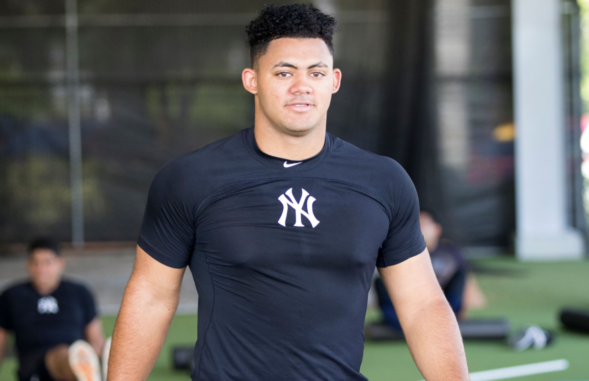 Yankees' Jasson Domínguez exceeding expectations at big-league camp 