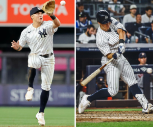 Anthony Volpe shows all-round performance in the Yankees win 4-3 over the Astros on August 3, 2023, at Yankee Stadium.