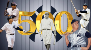 Yankees with 500+ home runs