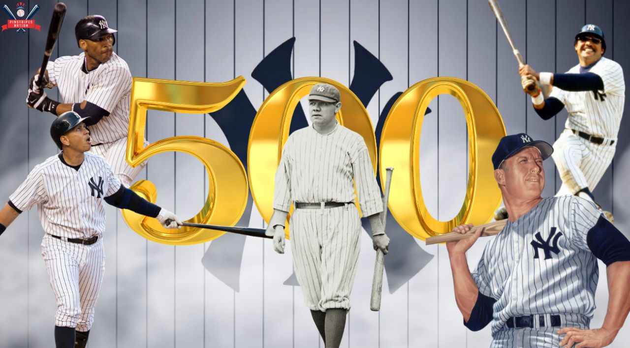 Yankees With 500+ Career Home Runs In Major Leagues