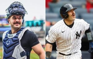 Yankees rookie catcher Austin Wells in 2023