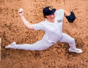 Yankees pitching prospect Clayton Beeter in action for the AAA RailRiders