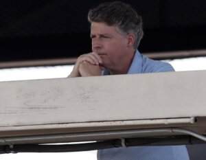 Yankees owner Hal Steinbrenner is watching the game against Arizona at Yankee Stadium on Sept. 23, 2023.