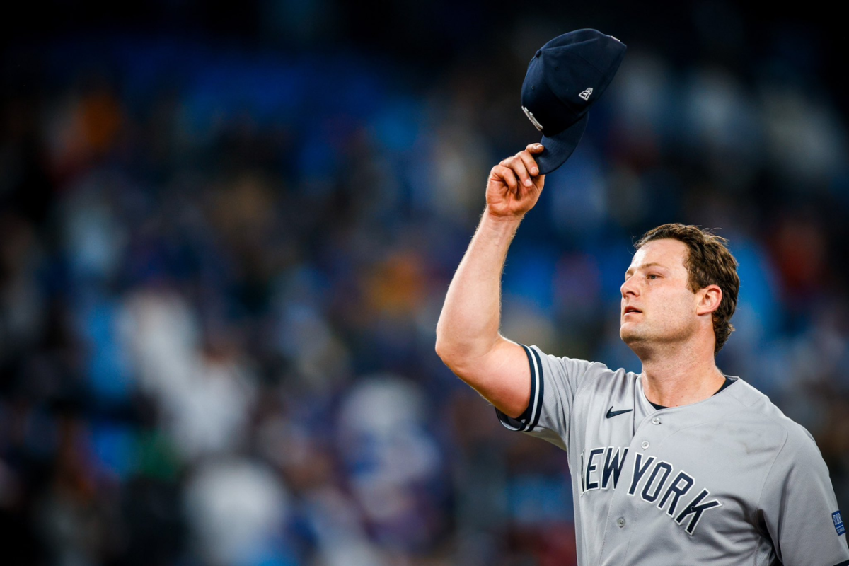 Yankees ace pitcher Gerrit Cole pitched a complete shutout game in Toronto on Sept. 27, 2023.