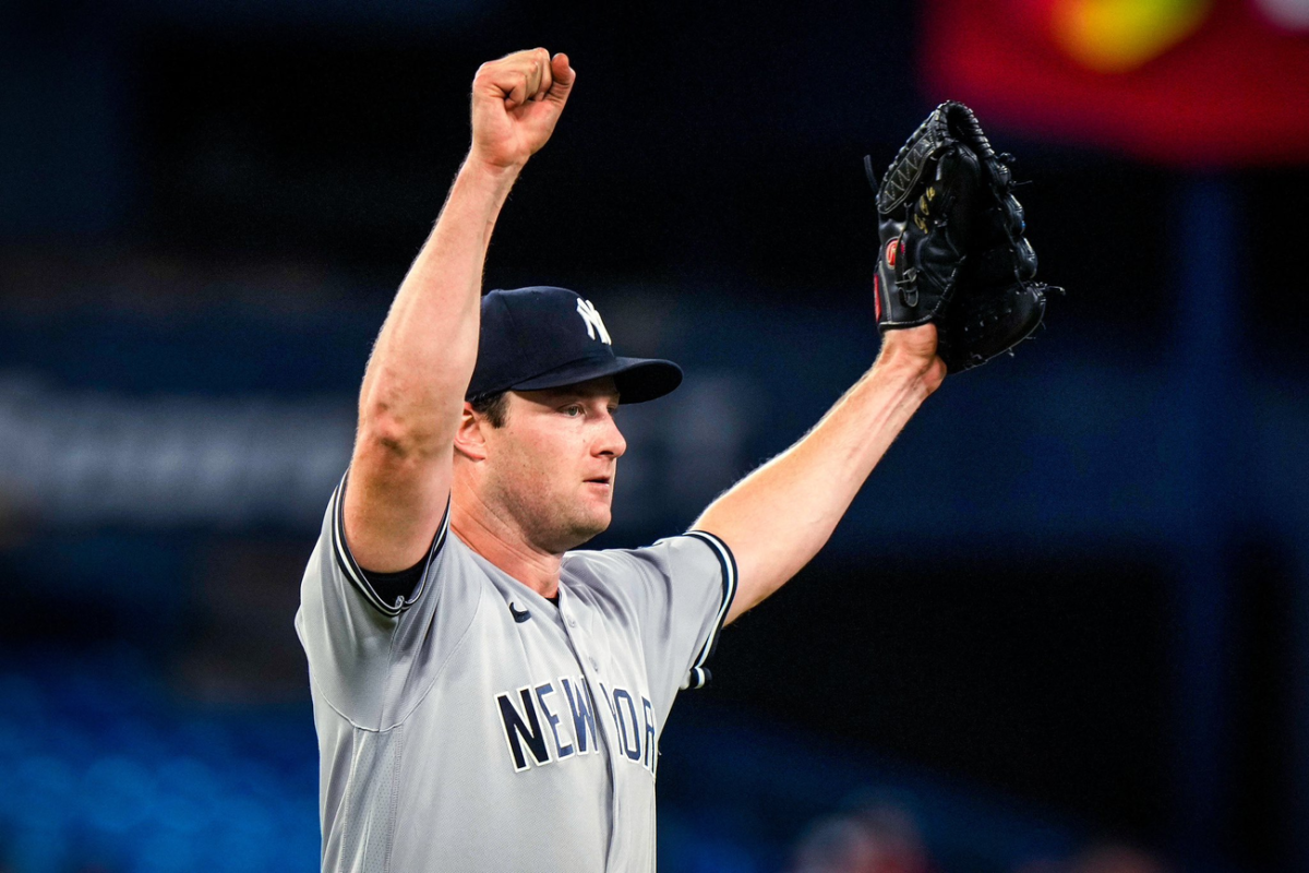 Yankees ace pitcher Gerrit Cole pitched a complete shutout game in Toronto on Sept. 27, 2023.