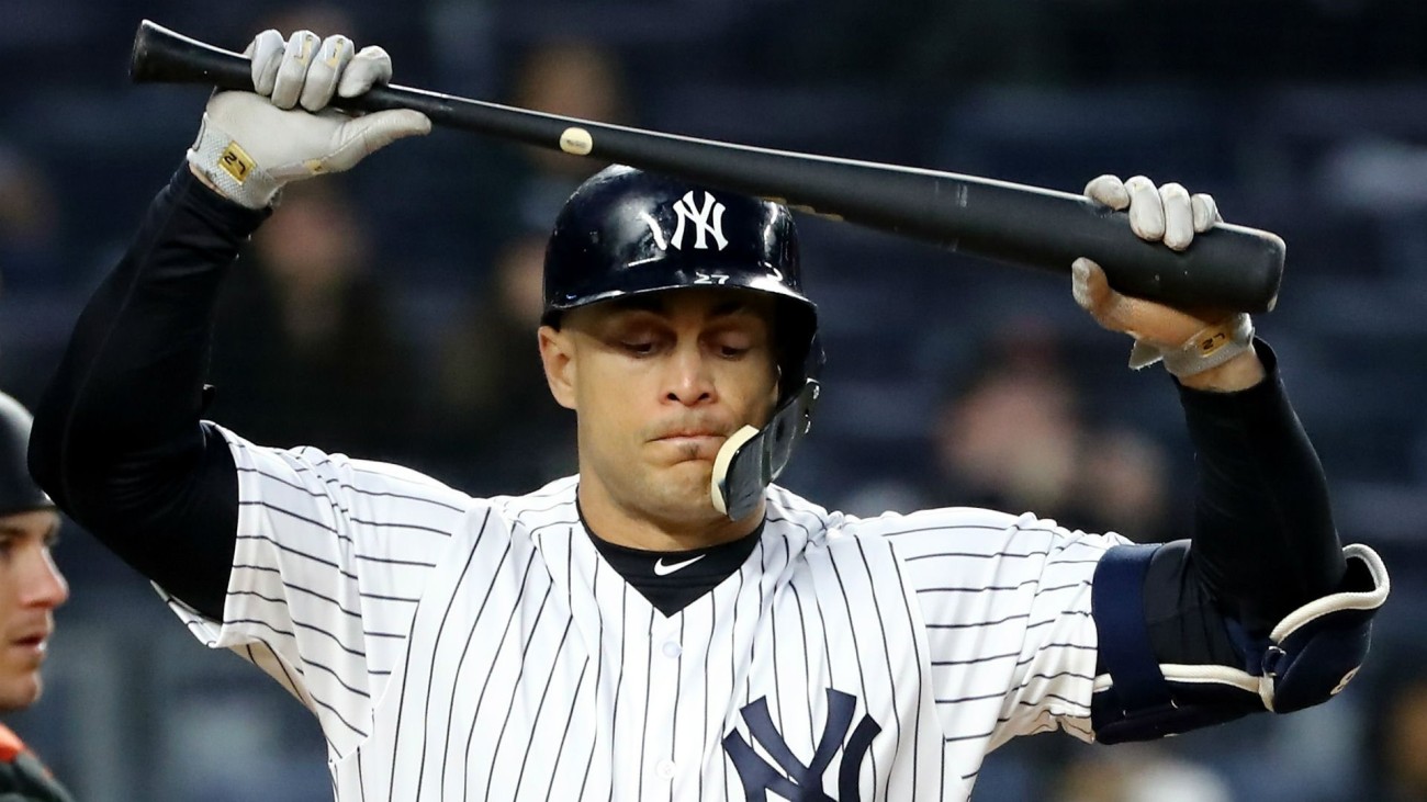 New York Yankees fans react as Giancarlo Stanton was not happy