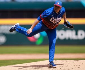 Cuban pitcher Yariel Rodriguez at WBC