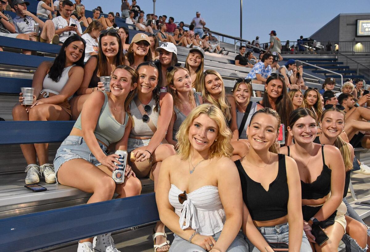Fans during a game of the Yankees minor affiliate the RailRiders.