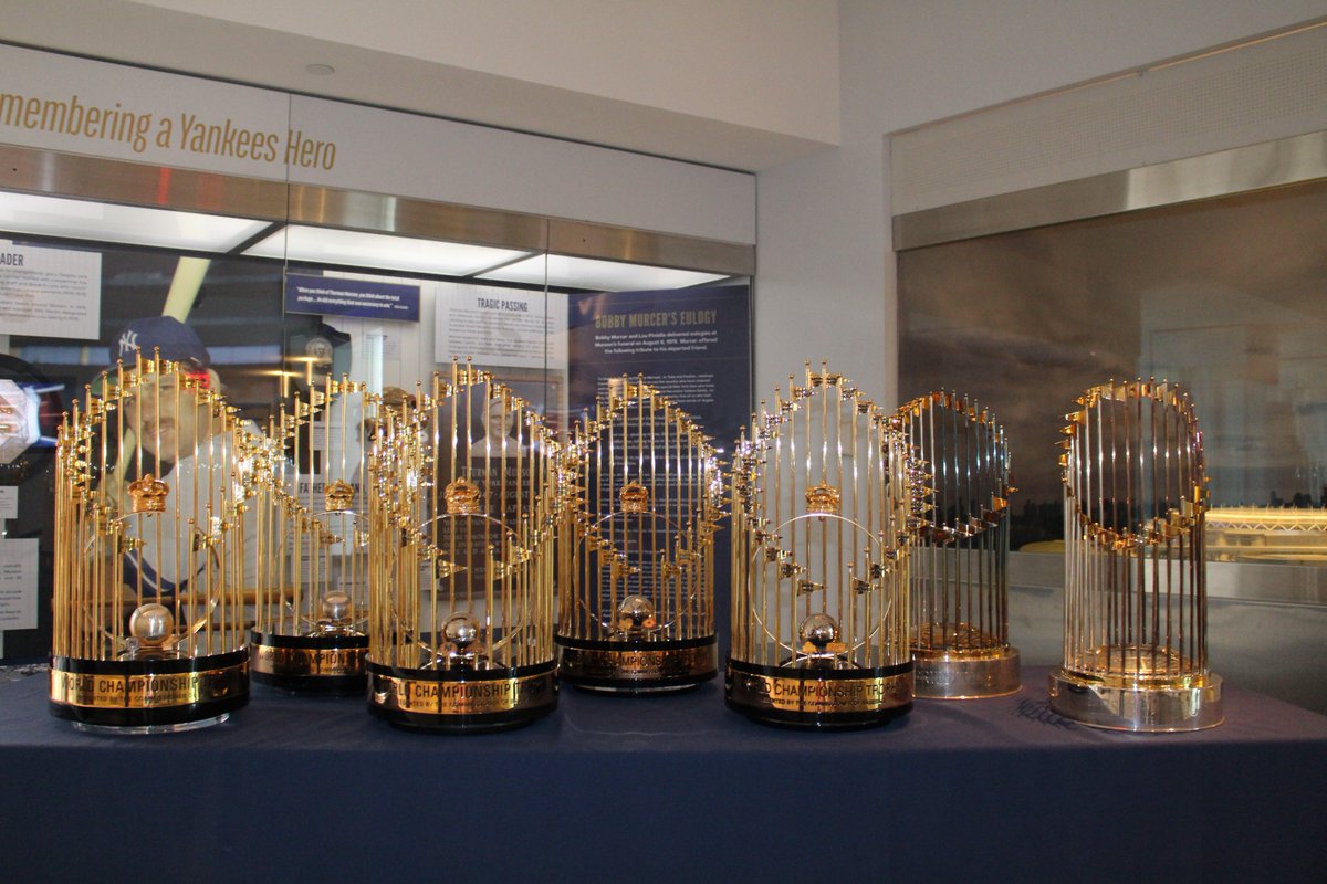 New York Yankee World Championship Trophies