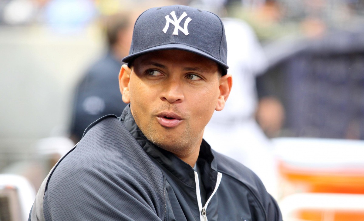 Alex Rodriguez playing for the New York Yankees