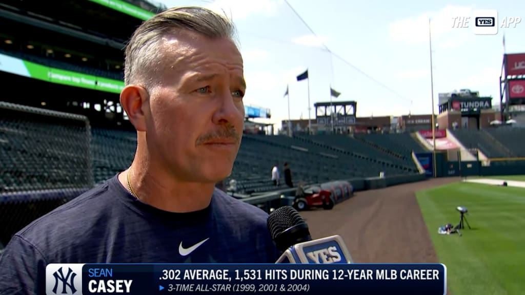 Sean Casey, the New York Yankees' hitting coach.