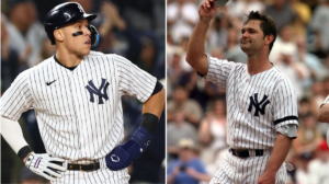 Yankees Aaron Judge and Don Mattingly