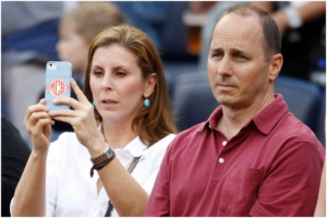 Yankees' GM Brian Cashman with ex-wife Mary Bresnan