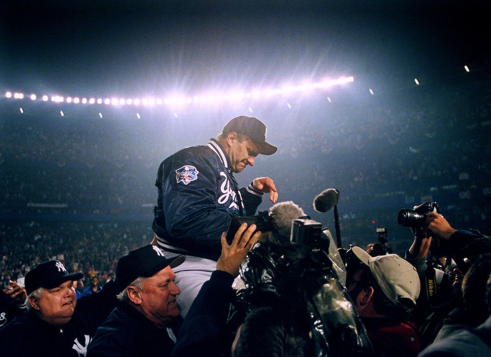 Yankees manager Joe Torre is seen after the team's 2000 World Series Win.