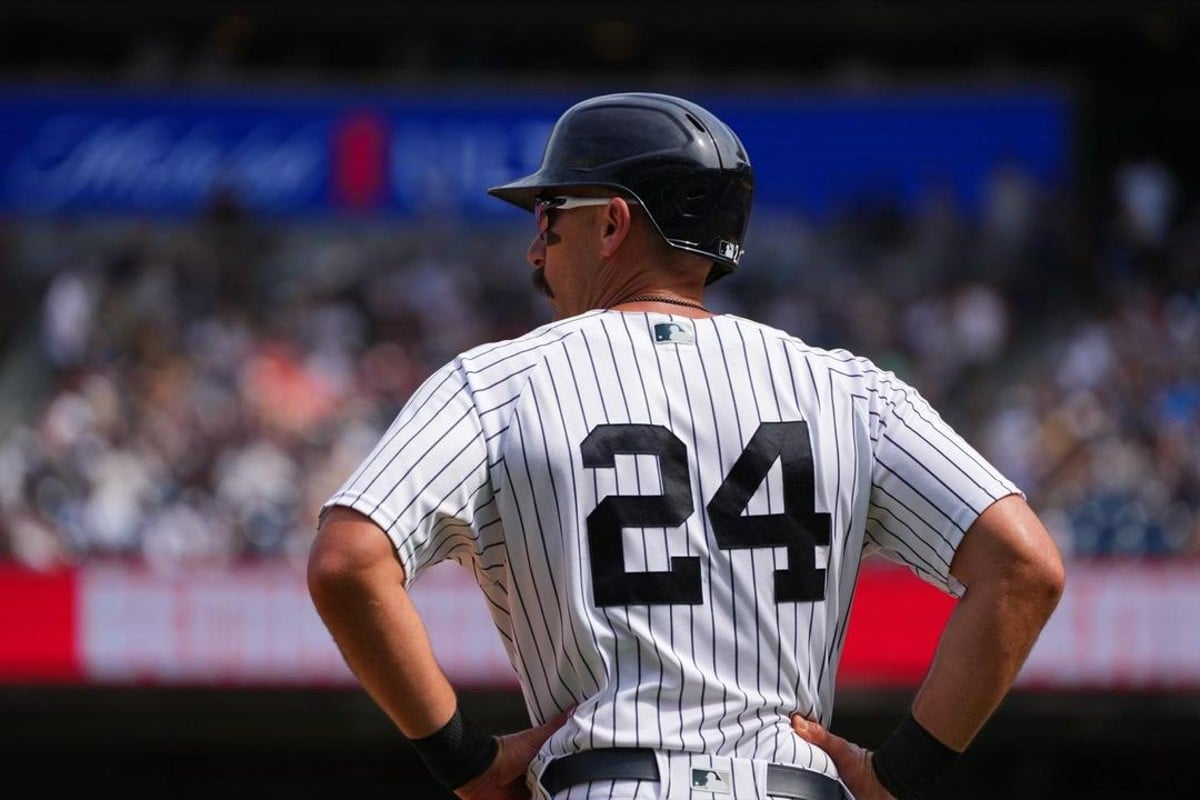 Matt Carpenter se viste de pinstripes durante su etapa con los Yankees en 2022.