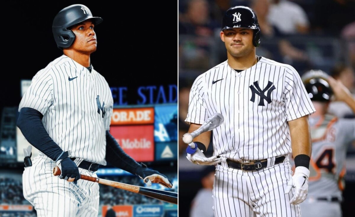 Yankees southpaws Juan Soto and Jasson Dominguez.