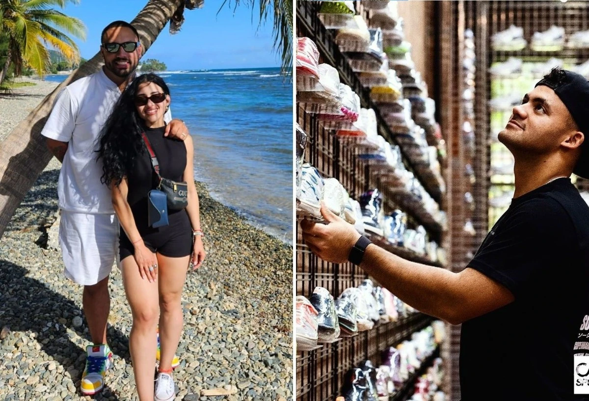 Nestor Cortes and Jasson Dominguez of the New York Yankees.