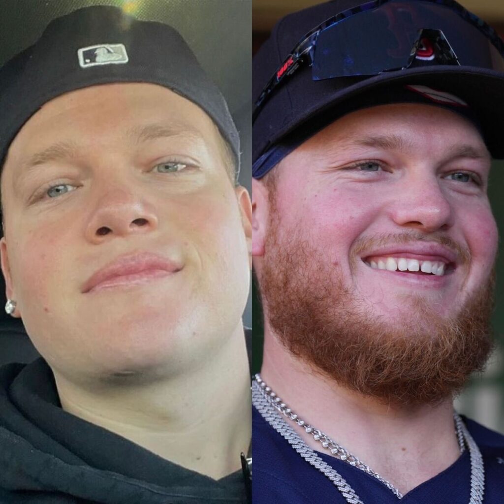 Alex Verdugo before and after his trade to the Yankees.