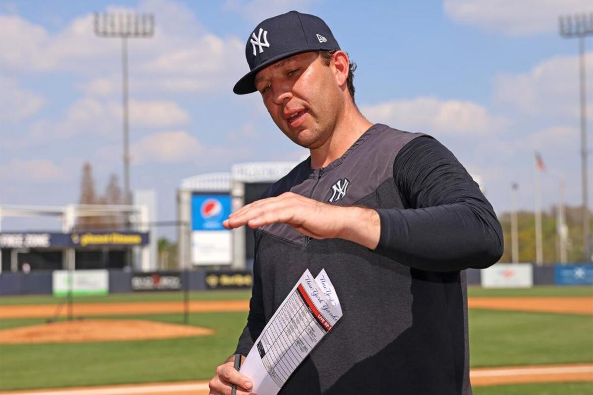 Former Yankees hitting coach Dillon Lawson is seen during his time in the Bronx in 2022.