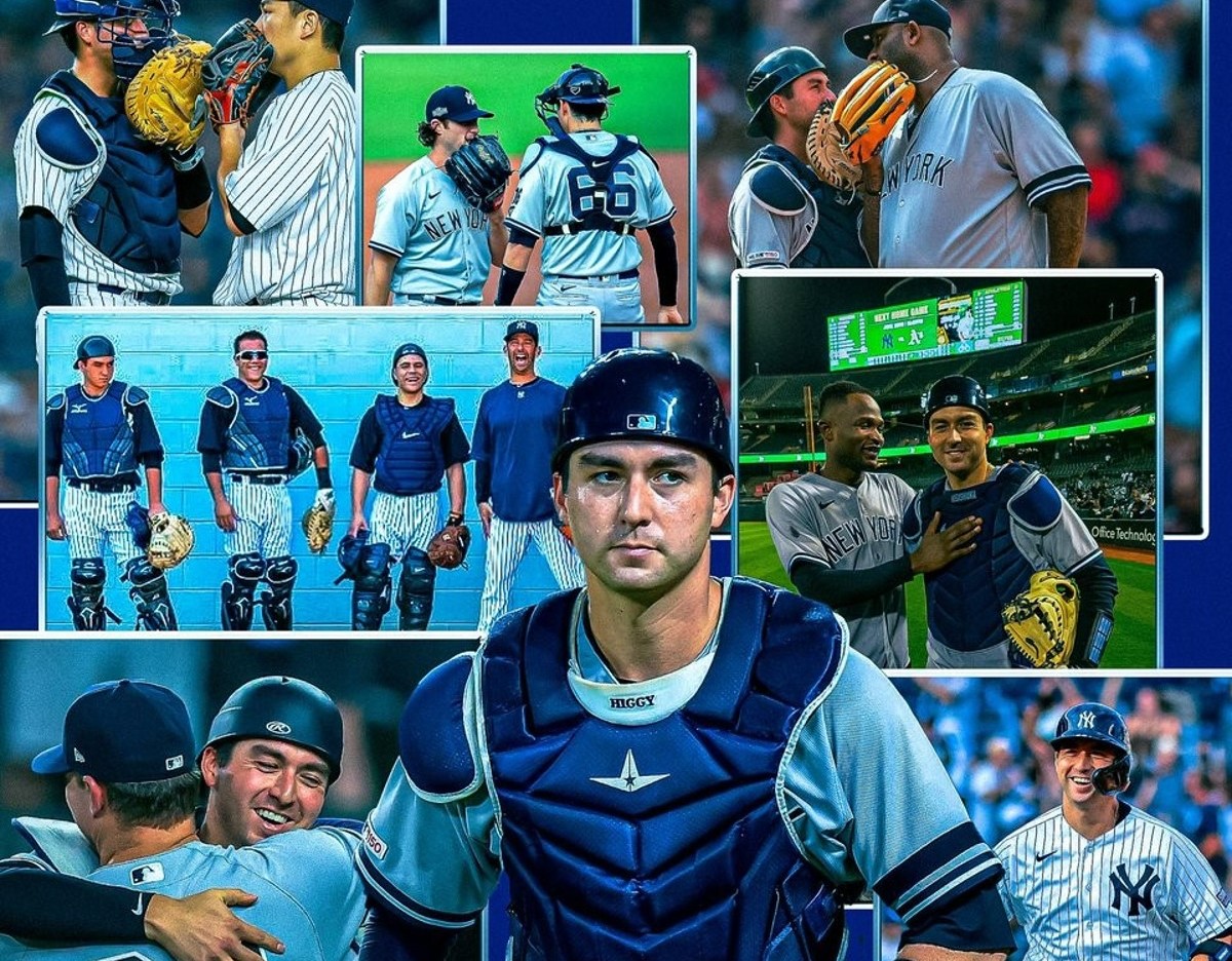 Yankees traded catcher Kyle Higashioka to San Diego in December, 2023.