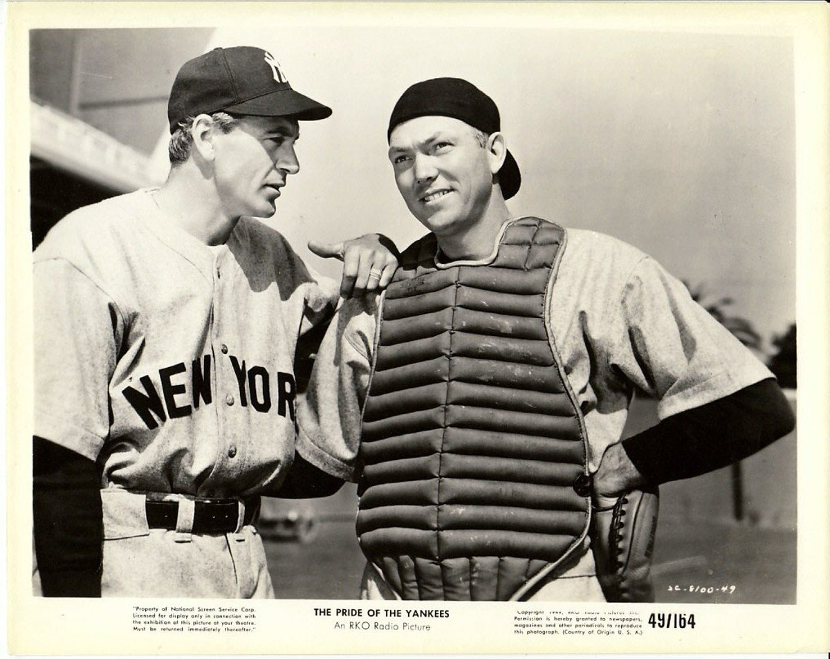 Gary Cooper y Bill Dickey en El orgullo de los yanquis (1942)