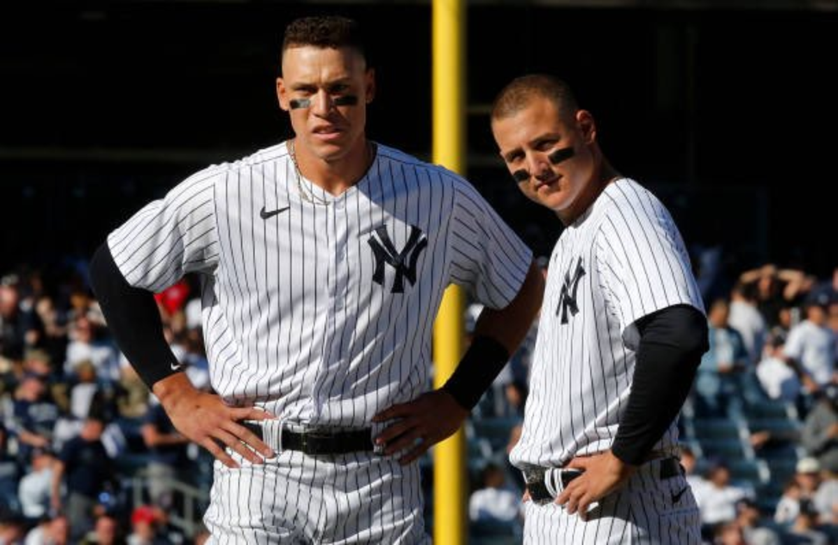 Anthony Rizzo and Aaron Judge of the New York Yankees