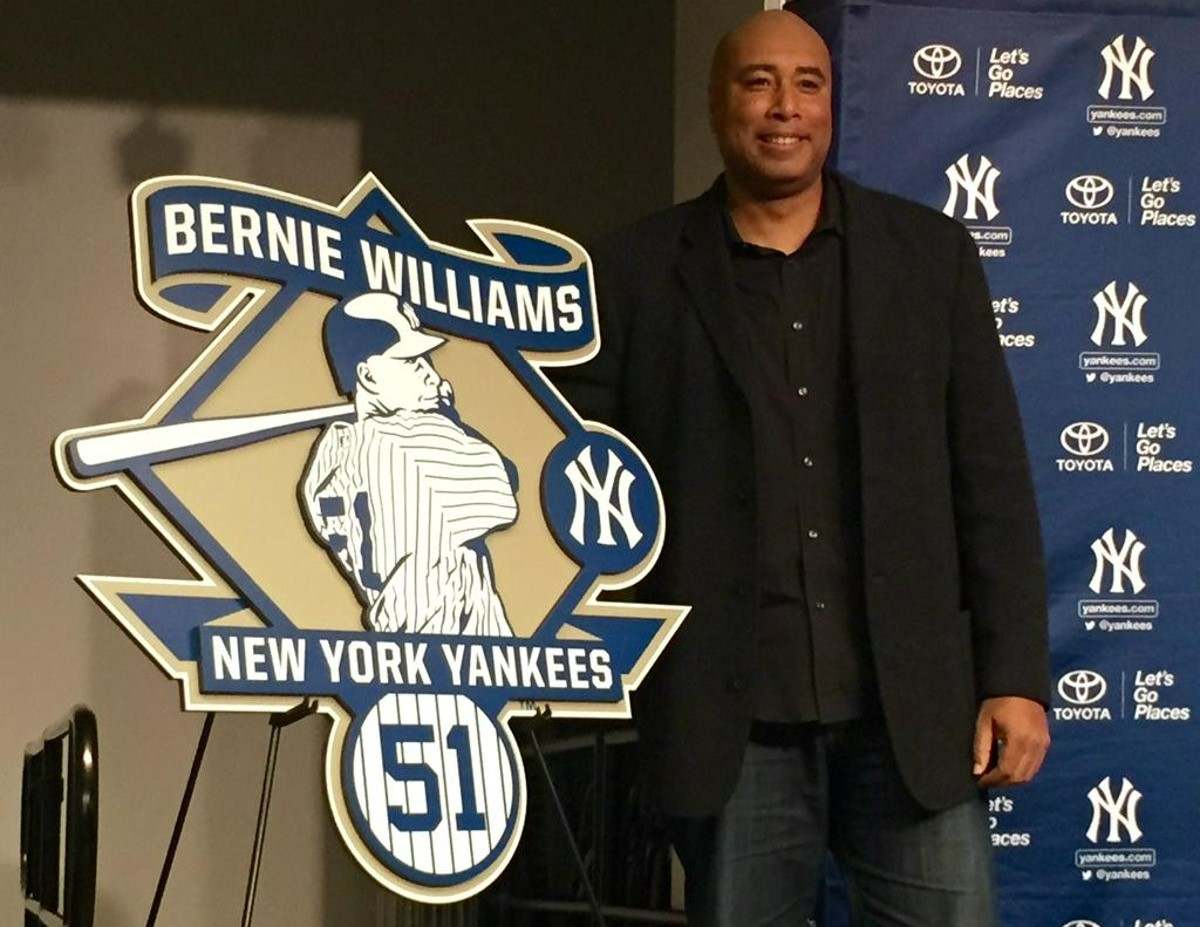 Official Logo unveiled for Yankees legend Bernie Williams #51 Retirement on May 24, 2015.