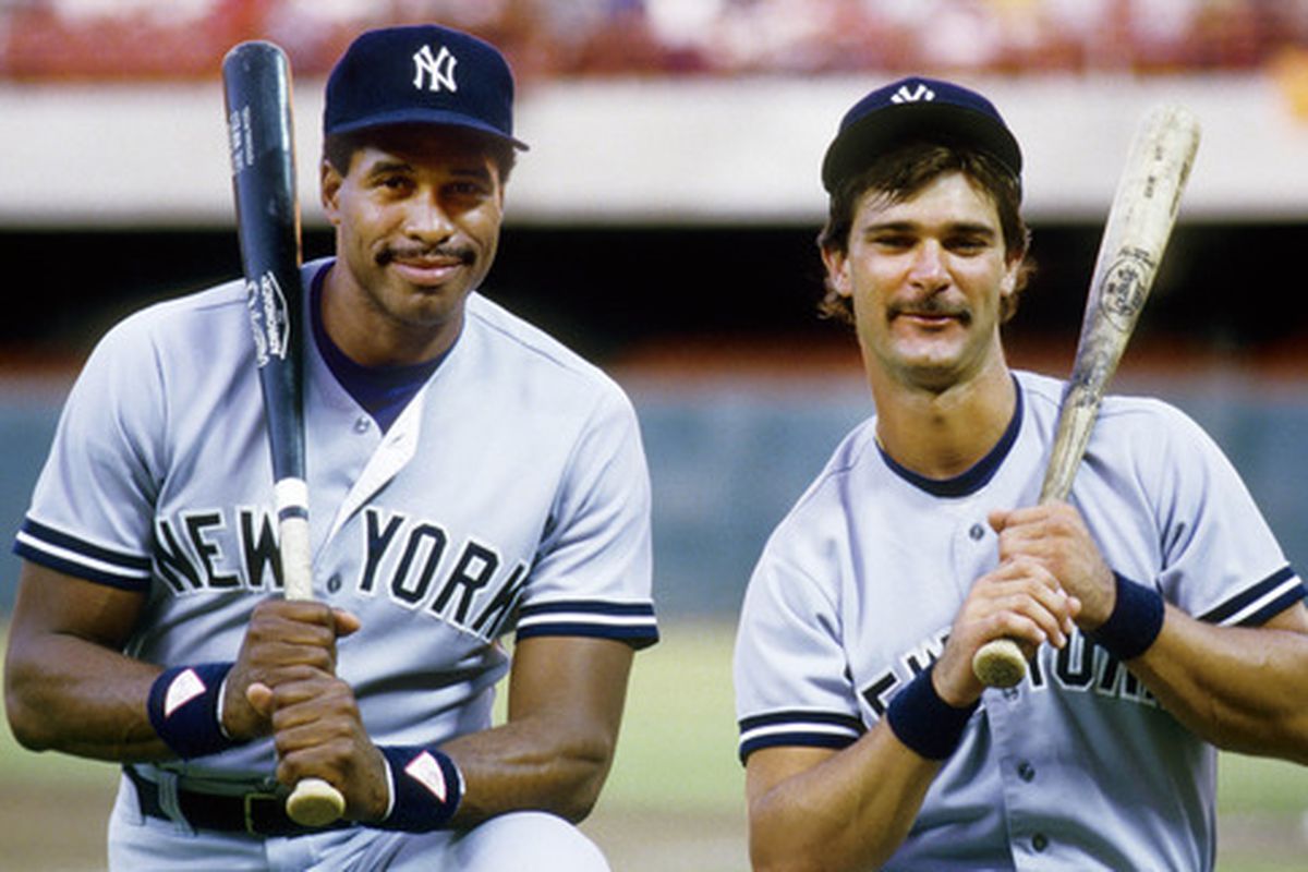 Don Mattingly y Dave Winfield de los New York Yankees