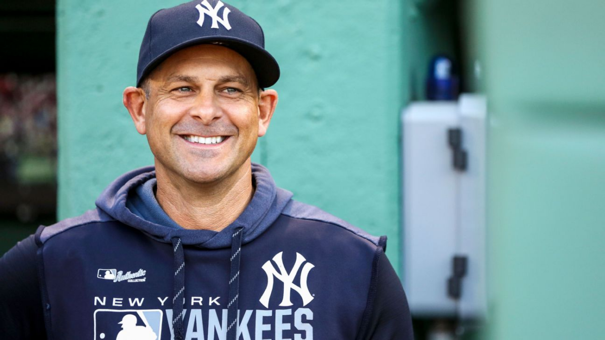 El manager de los New York Yankees, Aaron Boone