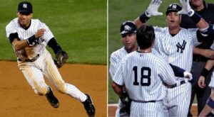 The 2006 New York Yankees' Derek Jeter narrowly missed the AL MVP award while A-Rod led them to 16-7 win over the Mets on July 2, 2006.