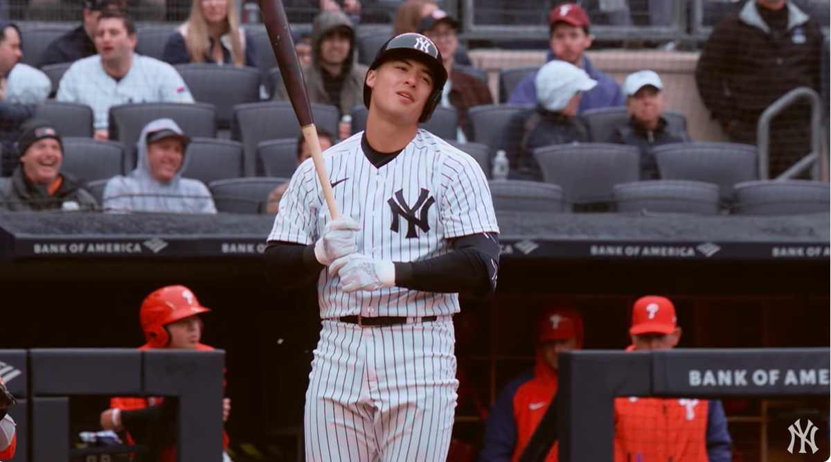 Anthony Volpe during a game of the Yankees in 2023.