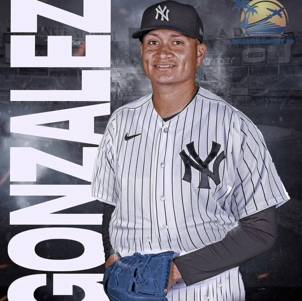 Víctor González, jugador de los New York Yankees