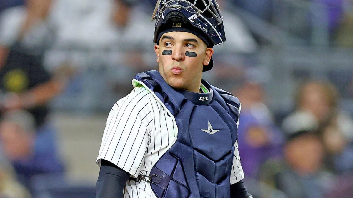 Jose Trevino as a Yankees' catcher